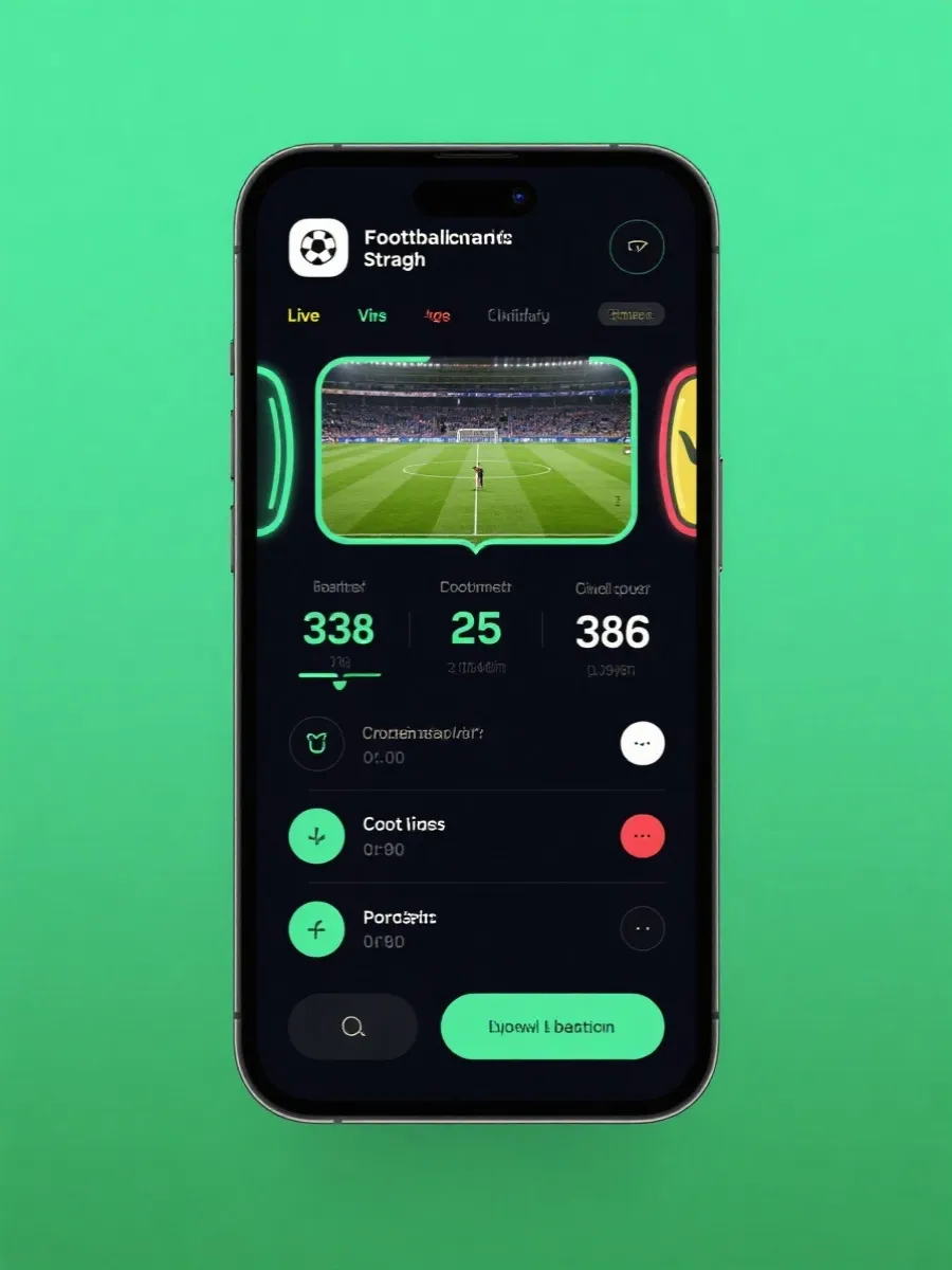 世界盃直播APP介面示意圖