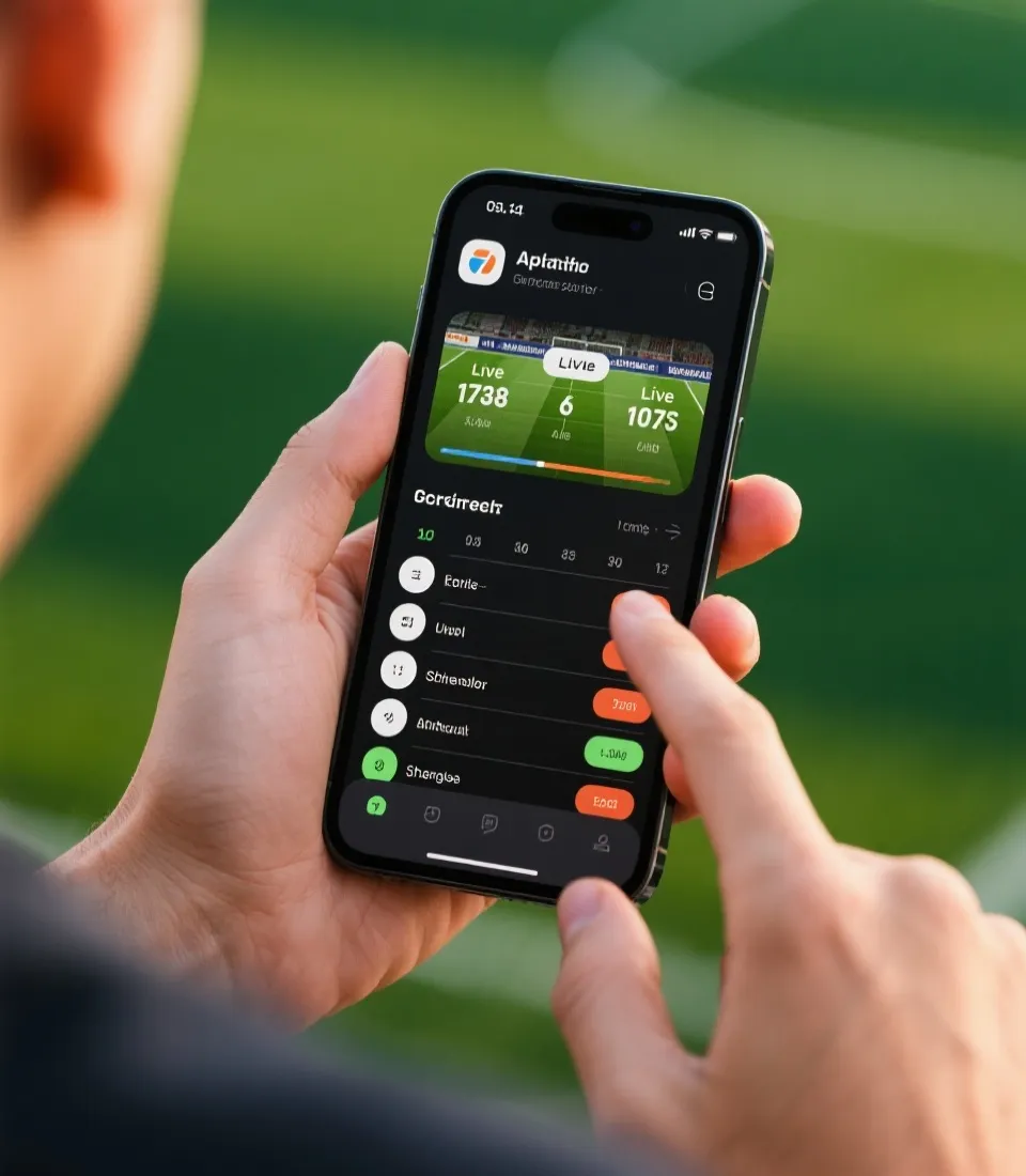 手機查看即時比分與賽程示意圖